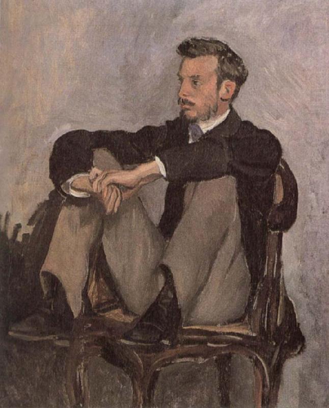 Frederic Bazille Portrait of Renoir china oil painting image